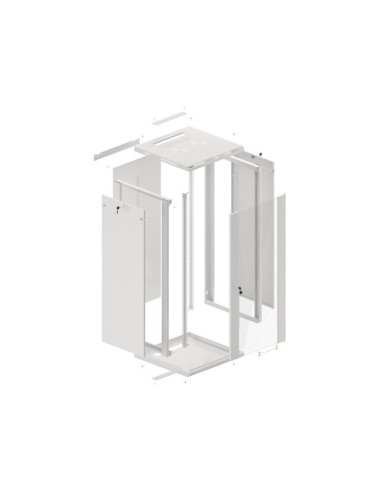 Szafa rackowa wisząca 19" 27U 600x600 szara | Szafy serwerowe | ODEL.PL