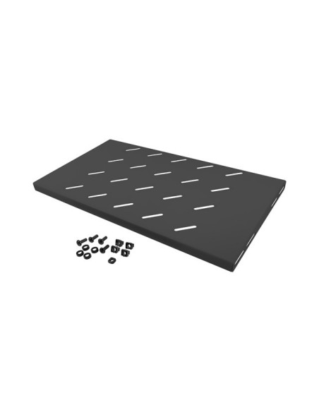 Półka do szafy rack 19" 1U 450mm udźwig 120kg czarna | Akcesoria do szaf RACK | ODEL.PL