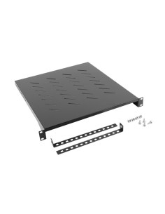Półka do szafy rack 19" 1U 800mm udźwig 25kg czarna | Akcesoria do szaf RACK | ODEL.PL