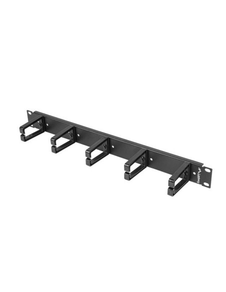 Organizer kablowy 19" 1U z 5 uchwytami Typ B czarny | Akcesoria do szaf RACK | ODEL.PL