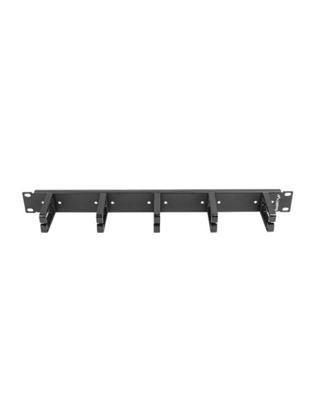 Organizer kablowy 19" 1U z 5 uchwytami Typ B czarny | Akcesoria do szaf RACK | ODEL.PL