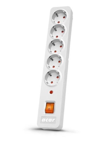 Listwa zasilająca Acar X5 5m 5 gniazd Schuko szara | Listwy zasilające | ODEL.PL