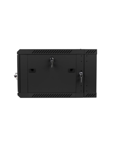 Szafa rackowa dwusekcyjna wisząca 19" 6U 600x600 czarna | Szafy serwerowe | ODEL.PL