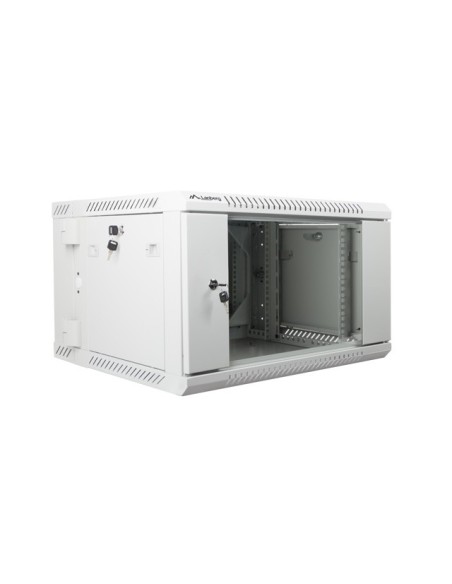Szafa rackowa dwusekcyjna wisząca 19" 6U 600x600 szara | Szafy serwerowe | ODEL.PL