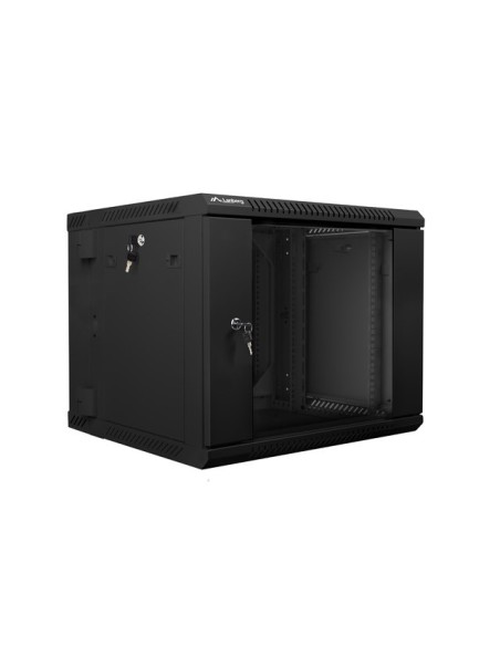Szafa rackowa dwusekcyjna wisząca 19" 9U 600x600 czarna | Szafy serwerowe | ODEL.PL