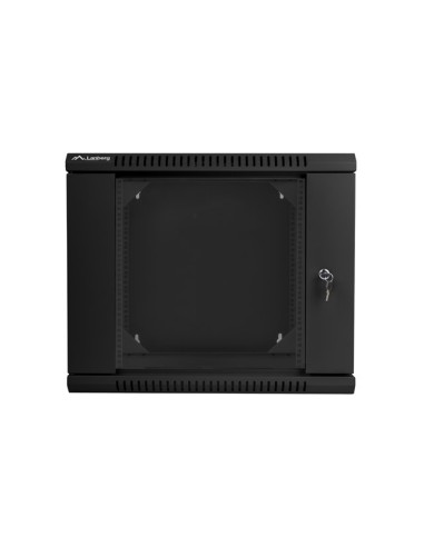 Szafa rackowa dwusekcyjna wisząca 19" 9U 600x600 czarna | Szafy serwerowe | ODEL.PL