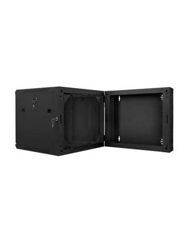 Szafa rackowa dwusekcyjna wisząca 19" 9U 600x600 czarna | Szafy serwerowe | ODEL.PL