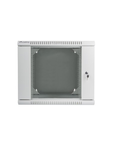 Szafa rackowa dwusekcyjna wisząca 19" 9U 600x600 szara | Szafy serwerowe | ODEL.PL