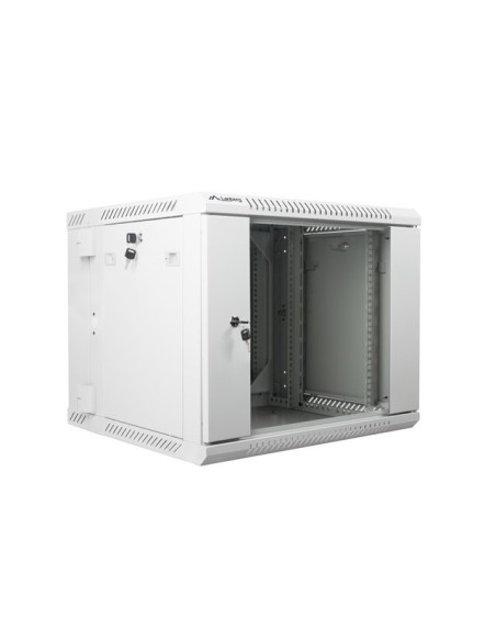 Szafa rackowa dwusekcyjna wisząca 19" 9U 600x600 szara | Szafy serwerowe | ODEL.PL