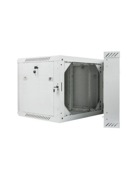Szafa rackowa dwusekcyjna wisząca 19" 9U 600x600 szara | Szafy serwerowe | ODEL.PL