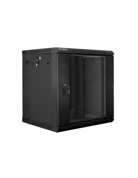 Szafa rackowa dwusekcyjna wisząca 19" 12U 600x600 czarna | Szafy serwerowe | ODEL.PL