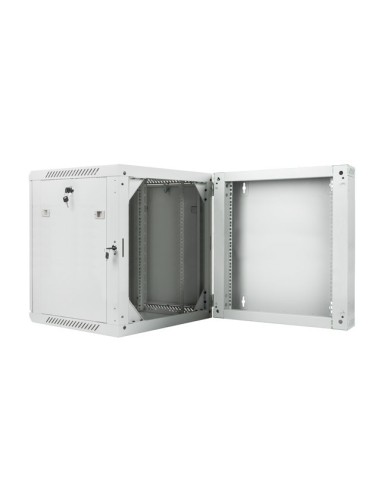 Szafa rackowa dwusekcyjna wisząca 19" 12U 600x600 szara | Szafy serwerowe | ODEL.PL