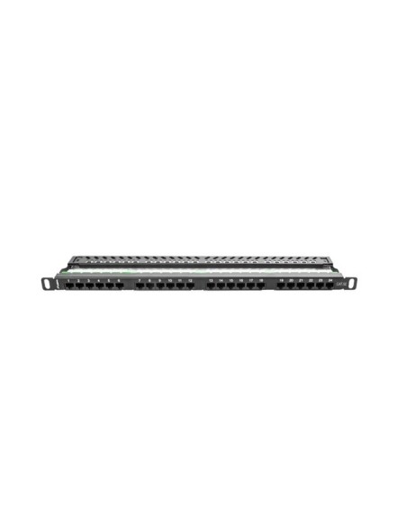 Patch panel 24-portowy 0.5U Kat.5e UTP z organizerem | Osprzęt sieciowy | ODEL.PL