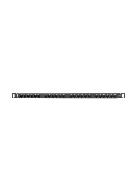 Patch panel 24-portowy 0.5U Kat.5e UTP z organizerem | Osprzęt sieciowy | ODEL.PL