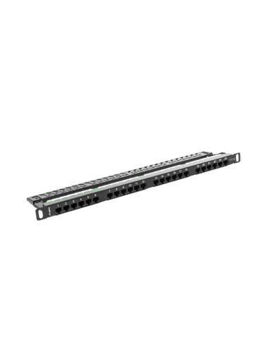 Patch panel 24-portowy 0.5U Kat.5e UTP z organizerem | Osprzęt sieciowy | ODEL.PL