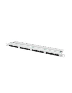 Patch panel ekranowany 24-portowy 0.5U Kat.5e FTP | Osprzęt sieciowy | ODEL.PL