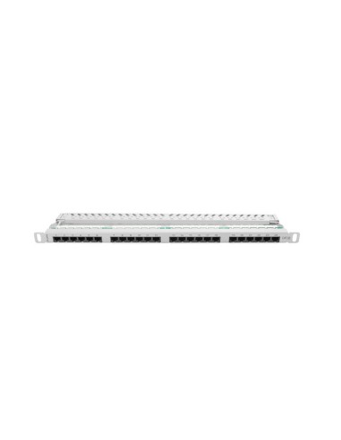 Patch panel ekranowany 24-portowy 0.5U Kat.5e FTP | Osprzęt sieciowy | ODEL.PL
