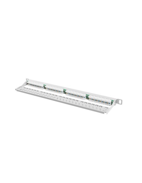 Patch panel ekranowany 24-portowy 0.5U Kat.5e FTP | Osprzęt sieciowy | ODEL.PL