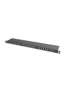 Patch panel 24-portowy 0.5U Kat.6 UTP z organizerem | Osprzęt sieciowy | ODEL.PL