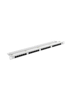 Patch panel ekranowany 24-portowy 0.5U Kat.6 FTP czarny | Osprzęt sieciowy | ODEL.PL 2