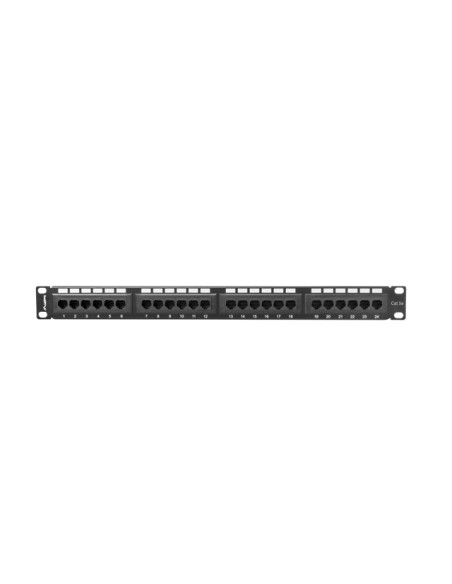 Patch panel 24-portowy 1U Kat.5e UTP szary | Osprzęt sieciowy | ODEL.PL