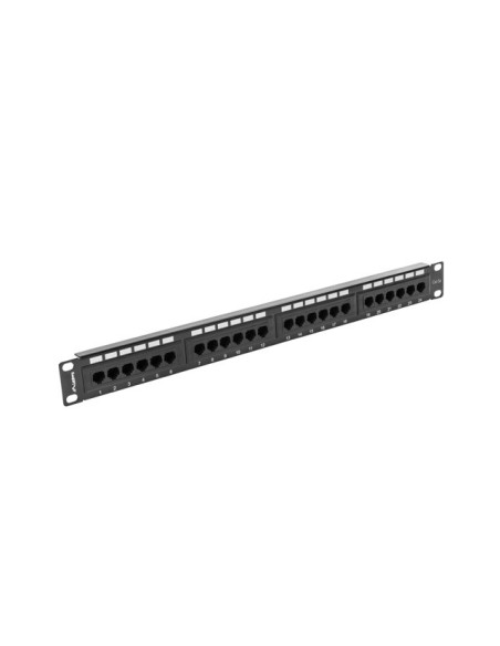 Patch panel 24-portowy 1U Kat.5e UTP szary | Osprzęt sieciowy | ODEL.PL