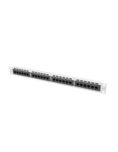 Patch panel ekranowany 24-portowy 1U Kat.5e FTP czarny | Osprzęt sieciowy | ODEL.PL