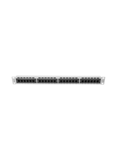 Patch panel ekranowany 24-portowy 1U Kat.5e FTP czarny | Osprzęt sieciowy | ODEL.PL