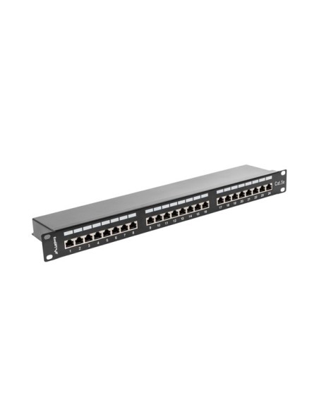 Patch panel ekranowany 24-portowy 1U Kat.5e FTP szary | Osprzęt sieciowy | ODEL.PL