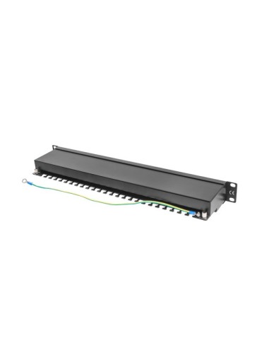 Patch panel ekranowany 24-portowy 1U Kat.5e FTP szary | Osprzęt sieciowy | ODEL.PL