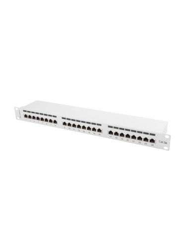 Patch panel 24-portowy 1U Kat.6 UTP czarny | Osprzęt sieciowy | ODEL.PL