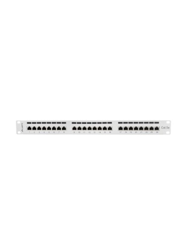 Patch panel 24-portowy 1U Kat.6 UTP czarny | Osprzęt sieciowy | ODEL.PL