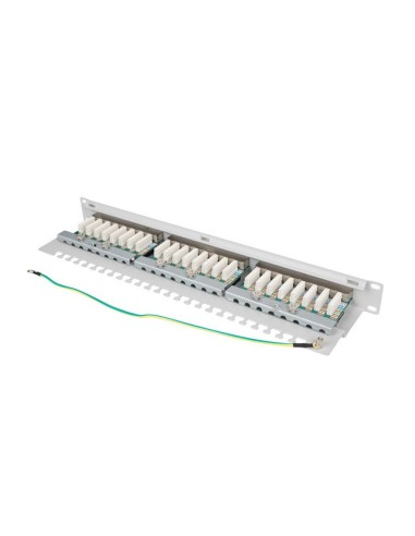 Patch panel 24-portowy 1U Kat.6 UTP czarny | Osprzęt sieciowy | ODEL.PL