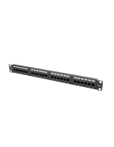 Patch panel 24-portowy 1U Kat.6 UTP szary | Osprzęt sieciowy | ODEL.PL