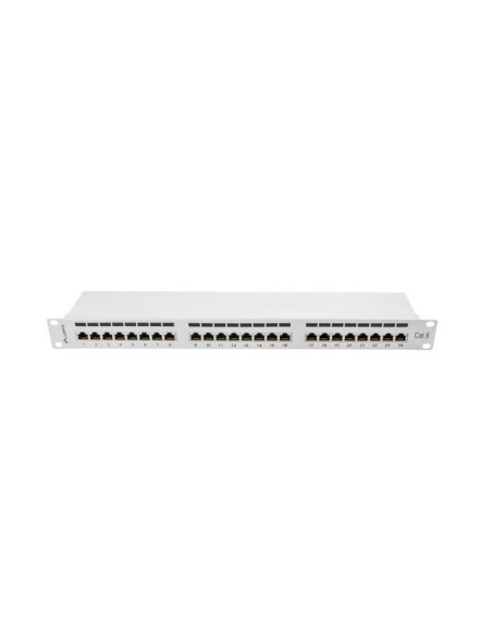 Patch panel 48-portowy 1U Kat.5e UTP czarny | Osprzęt sieciowy | ODEL.PL