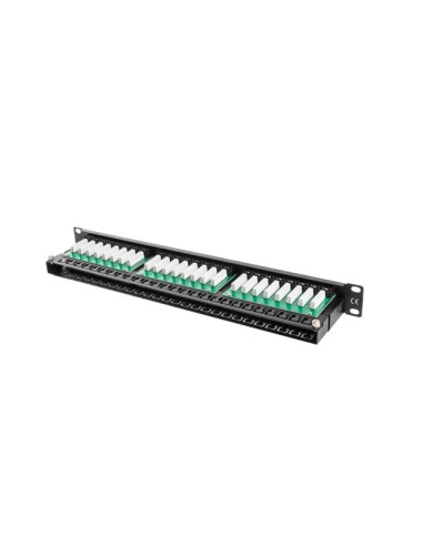 Patch panel 48-portowy 1U Kat.5e UTP szary | Osprzęt sieciowy | ODEL.PL