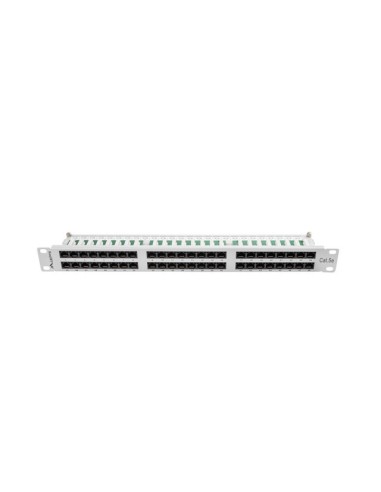 Patch panel 48-portowy 1U Kat.6 UTP czarny | Osprzęt sieciowy | ODEL.PL