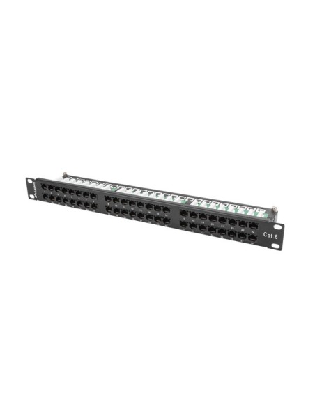 Patch panel 48-portowy 1U Kat.6 UTP szary | Osprzęt sieciowy | ODEL.PL